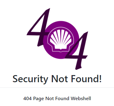 SecurityNotFound - 404 Page Not Found Webshell