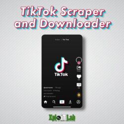 TikTok Scraper Logo - Tool to Download Tiktok Video Posts, Collect User, trends, hashtag, music, TikTok feed, metadata, sign URL