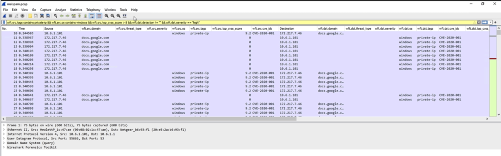 Wireshark Forensics Plugin -  Intercept Network Traffic Analysis